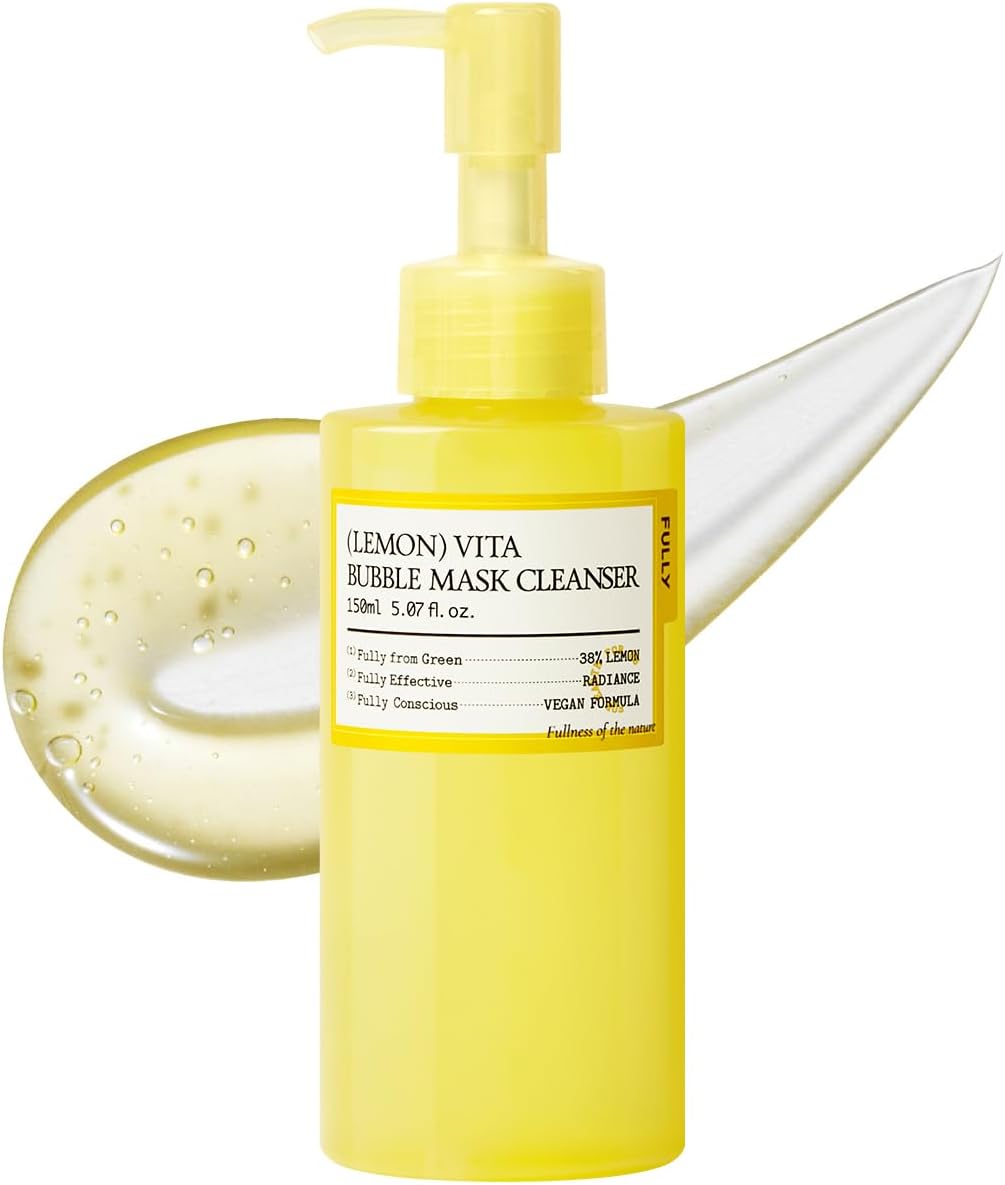 FULLY Green Tomato Pore Detox Clay Mask Cleanser, Pore Minimizing, Blackhead Care, Sebum Control, Exfoliation, Vegan, Face Wash, Sensitive Skin, Korean Skincare 120Ml