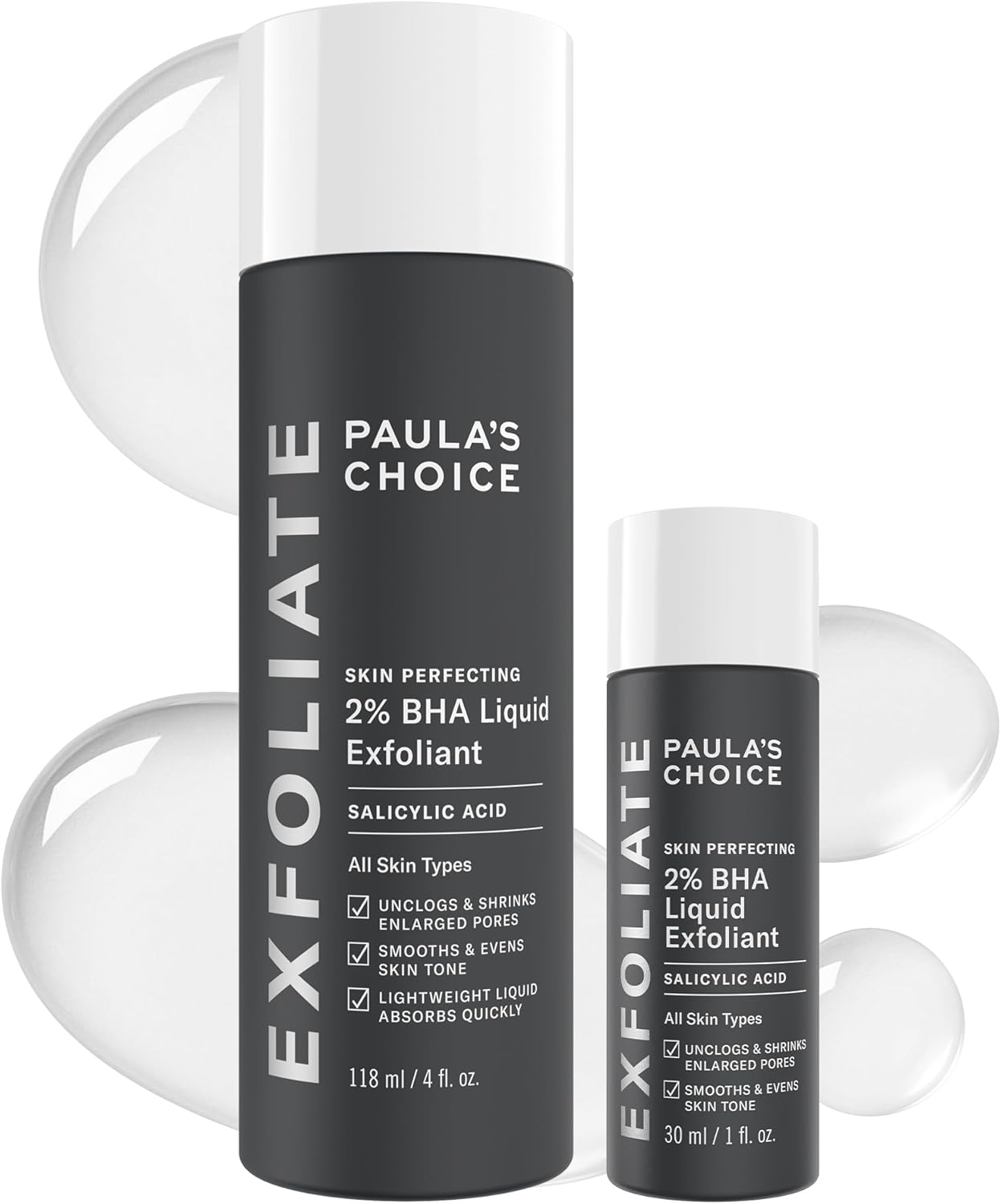 Paula'S Choice SKIN PERFECTING 2% BHA Liquid Salicylic Acid Exfoliant, Daily Facial Exfoliator for Blackheads, Enlarged Pores, Wrinkles & Fine Lines, Fragrance-Free, Full Size - 118 Ml