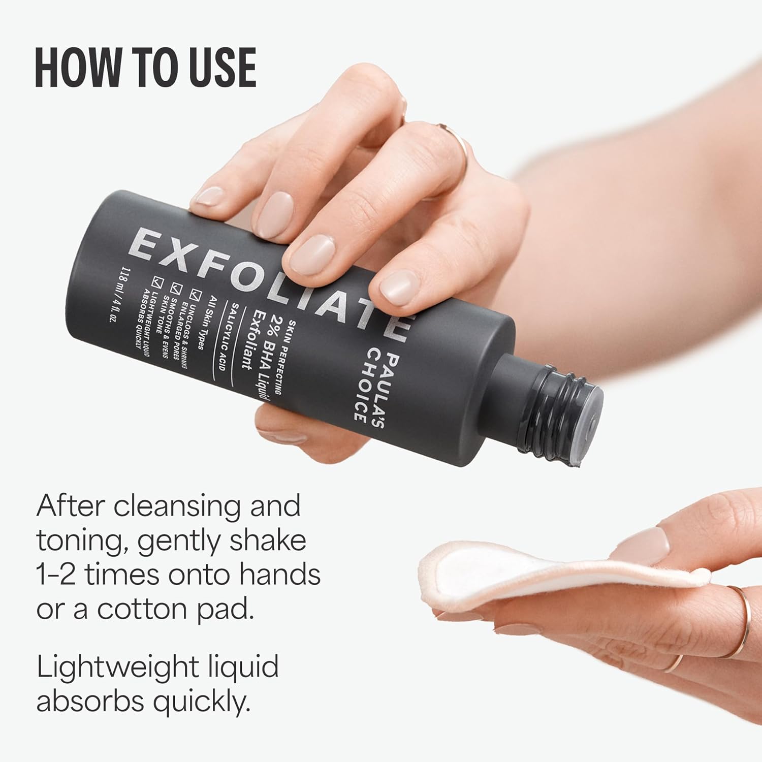 Paula'S Choice SKIN PERFECTING 2% BHA Liquid Salicylic Acid Exfoliant, Daily Facial Exfoliator for Blackheads, Enlarged Pores, Wrinkles & Fine Lines, Fragrance-Free, Full Size - 118 Ml